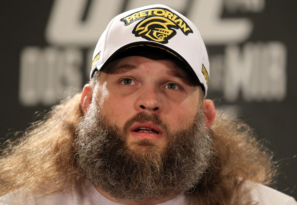 LAS VEGAS, NV - MAY 24: Roy Nelson attends the UFC 146 press conference at MGM Grand on May 24, 2012 in Las Vegas, Nevada. (Photo by Josh Hedges/Zuffa LLC/Zuffa LLC via Getty Images)