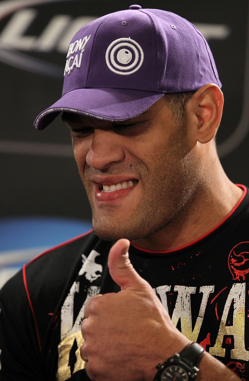 LAS VEGAS, NV - MAY 24: Antonio "Big Foot" Silva attends the UFC 146 press conference at MGM Grand on May 24, 2012 in Las Vegas, Nevada. (Photo by Josh Hedges/Zuffa LLC/Zuffa LLC via Getty Images)