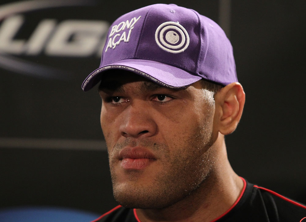 LAS VEGAS, NV - MAY 24: Antonio "Big Foot" Silva attends the UFC 146 press conference at MGM Grand on May 24, 2012 in Las Vegas, Nevada. (Photo by Josh Hedges/Zuffa LLC/Zuffa LLC via Getty Images)