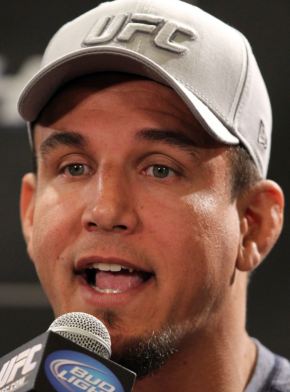 LAS VEGAS, NV - MAY 24: Former UFC Heavyweight Champion Frank Mir attends the UFC 146 press conference at MGM Grand on May 24, 2012 in Las Vegas, Nevada. (Photo by Josh Hedges/Zuffa LLC/Zuffa LLC via Getty Images)