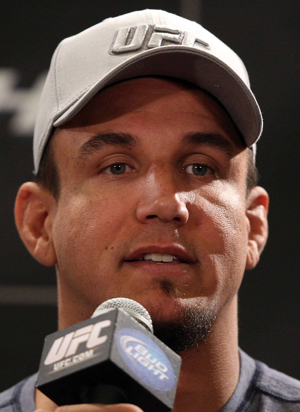 LAS VEGAS, NV - MAY 24: Former UFC Heavyweight Champion Frank Mir attends the UFC 146 press conference at MGM Grand on May 24, 2012 in Las Vegas, Nevada. (Photo by Josh Hedges/Zuffa LLC/Zuffa LLC via Getty Images)