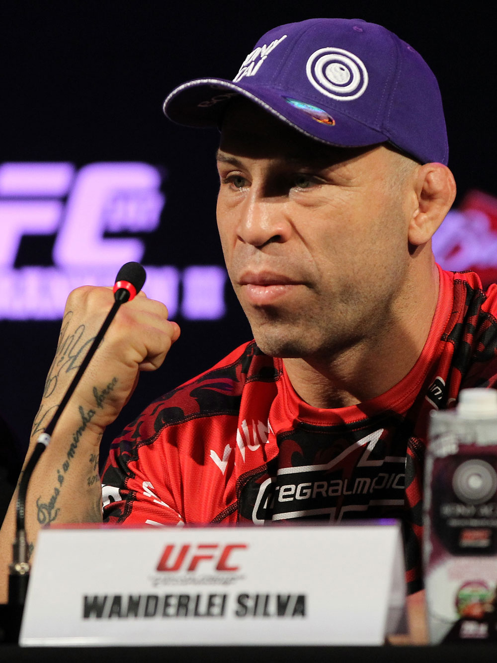 BELO HORIZONTE, BRAZIL - JUNE 21:   Wanderlei Silva attends the UFC 147 press conference at Ouro Minas Palace on June 21, 2012 in Belo Horizonte, Brazil.  (Photo by Josh Hedges/Zuffa LLC/Zuffa LLC via Getty Images)