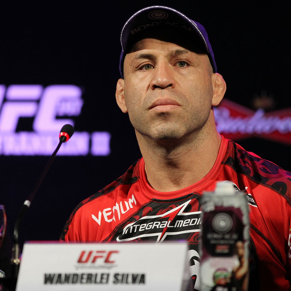 BELO HORIZONTE, BRAZIL - JUNE 21:   Wanderlei Silva attends the UFC 147 press conference at Ouro Minas Palace on June 21, 2012 in Belo Horizonte, Brazil.  (Photo by Josh Hedges/Zuffa LLC/Zuffa LLC via Getty Images)