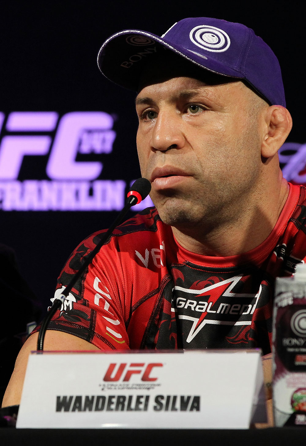 BELO HORIZONTE, BRAZIL - JUNE 21:   Wanderlei Silva attends the UFC 147 press conference at Ouro Minas Palace on June 21, 2012 in Belo Horizonte, Brazil.  (Photo by Josh Hedges/Zuffa LLC/Zuffa LLC via Getty Images)