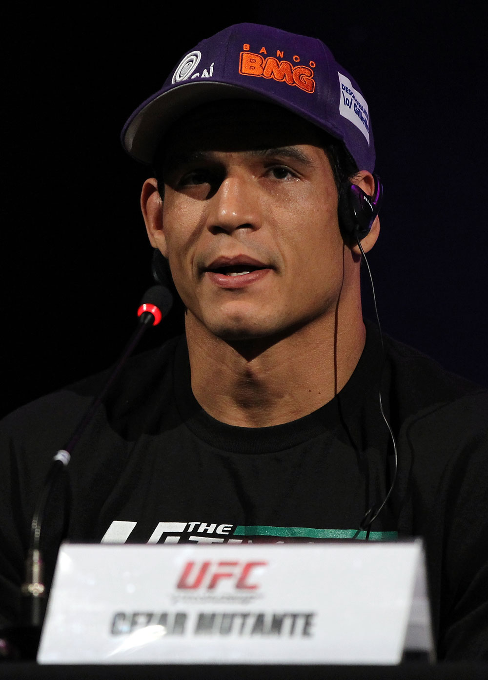 BELO HORIZONTE, BRAZIL - JUNE 21:   Cezar "Mutante" Ferreira attends the UFC 147 press conference at Ouro Minas Palace on June 21, 2012 in Belo Horizonte, Brazil.  (Photo by Josh Hedges/Zuffa LLC/Zuffa LLC via Getty Images)