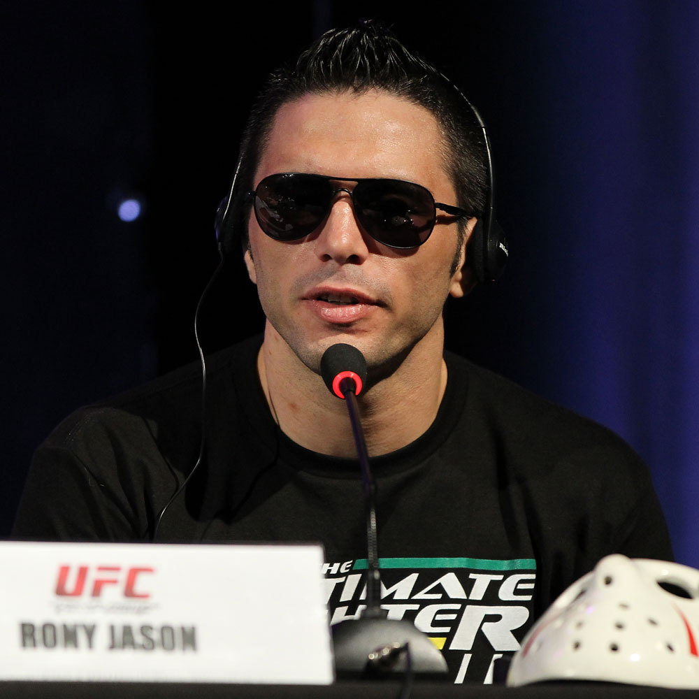 BELO HORIZONTE, BRAZIL - JUNE 21:   Rony "Jason" Mariano Bezerra attends the UFC 147 press conference at Ouro Minas Palace on June 21, 2012 in Belo Horizonte, Brazil.  (Photo by Josh Hedges/Zuffa LLC/Zuffa LLC via Getty Images)