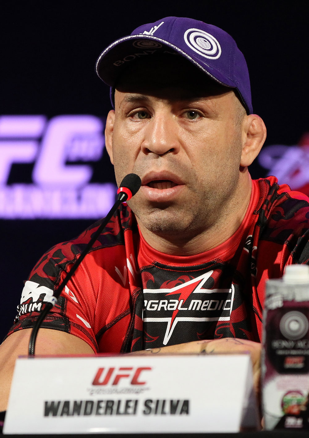 BELO HORIZONTE, BRAZIL - JUNE 21:   Wanderlei Silva attends the UFC 147 press conference at Ouro Minas Palace on June 21, 2012 in Belo Horizonte, Brazil.  (Photo by Josh Hedges/Zuffa LLC/Zuffa LLC via Getty Images)