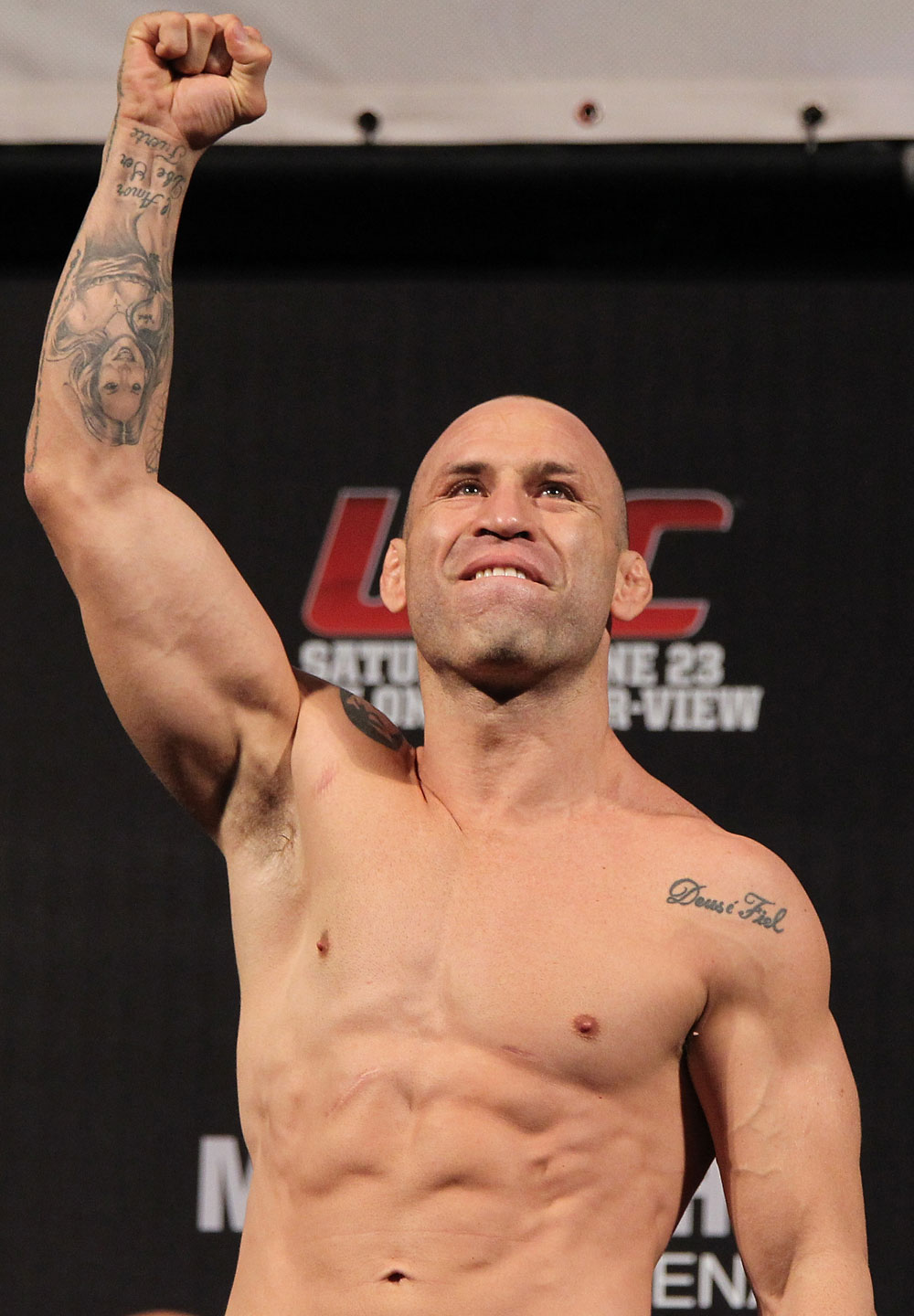 BELO HORIZONTE, BRAZIL - JUNE 22:   Wanderlei Silva makes weight during the UFC 147 weigh in at Estadio Jornalista Felipe Drummond on June 22, 2012 in Belo Horizonte, Brazil.  (Photo by Josh Hedges/Zuffa LLC/Zuffa LLC via Getty Images)