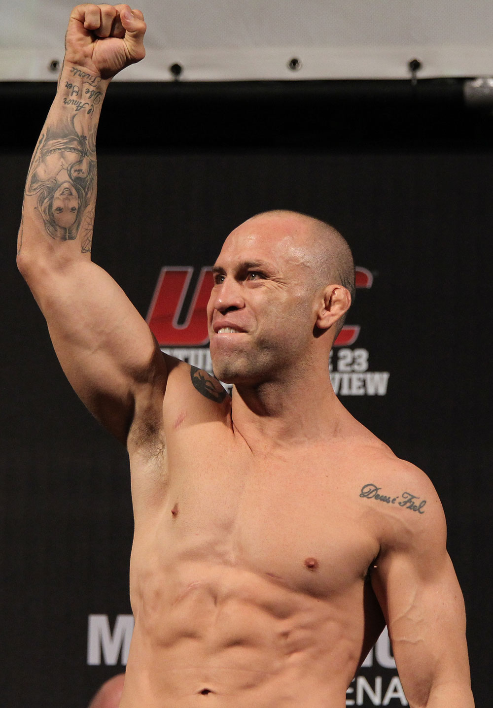 BELO HORIZONTE, BRAZIL - JUNE 22:   Wanderlei Silva makes weight during the UFC 147 weigh in at Estadio Jornalista Felipe Drummond on June 22, 2012 in Belo Horizonte, Brazil.  (Photo by Josh Hedges/Zuffa LLC/Zuffa LLC via Getty Images)