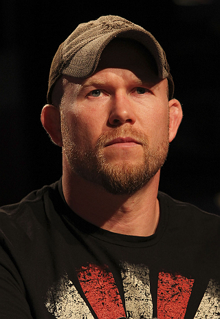CALGARY, CANADA - JULY 19: Tim Boetsch attends the UFC 149 press conference at the Flames Central Sports Club on July 19, 2012 in Calgary, Alberta, Canada. (Photo by Jeff Bottari/Zuffa LLC/Zuffa LLC via Getty Images)