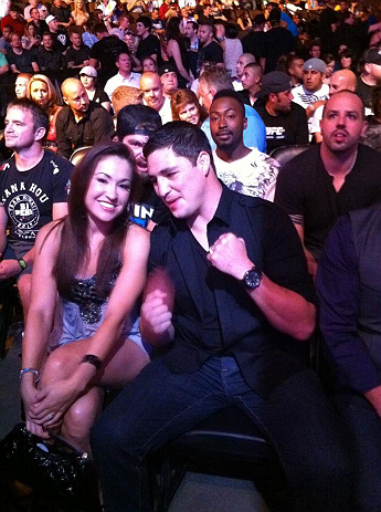 DENVER, CO - AUGUST 11:  UFC fighter Diego Sanchez attends UFC 150 inside Pepsi Center on August 11, 2012 in Denver, Colorado. (Photos by Zuffa LLC)