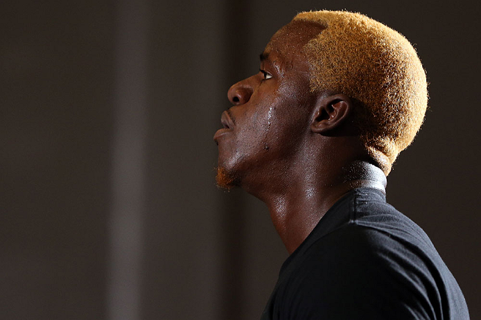DENVER, CO - AUGUST 08:  Melvin Guillard works out for the media during the UFC 150 open workouts at the Muscle Pharm Sports Science Center on August 8, 2012 in Denver, Colorado. (Photo by Josh Hedges/Zuffa LLC/Zuffa LLC via Getty Images)