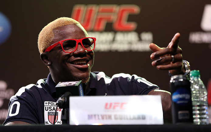DENVER, CO - AUGUST 09:  Melvin Guillard interacts with media and fans during the UFC 150 press conference at the Fillmore Auditorium on August 9, 2012 in Denver, Colorado. (Photo by Josh Hedges/Zuffa LLC/Zuffa LLC via Getty Images)