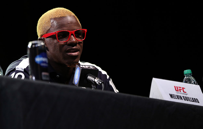 DENVER, CO - AUGUST 09:  Melvin Guillard interacts with media and fans during the UFC 150 press conference at the Fillmore Auditorium on August 9, 2012 in Denver, Colorado. (Photo by Josh Hedges/Zuffa LLC/Zuffa LLC via Getty Images)