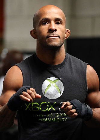 TORONTO, CANADA - SEPTEMBER 19: Demetrious Johnson works out for fans and media during the UFC 152 open workouts at Xtreme Couture Gym on September 19, 2012 in Toronto, Ontario, Canada. (Photo by Josh Hedges/Zuffa LLC/Zuffa LLC via Getty Images)
