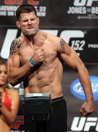 TORONTO, CANADA - SEPTEMBER 21: Brian Stann weighs in during the UFC 152 weigh in at Mattamy Athletic Centre at the Gardens on September 21, 2012 in Toronto, Ontario, Canada. (Photo by Josh Hedges/Zuffa LLC/Zuffa LLC via Getty Images)