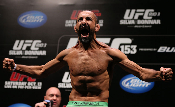 RIO DE JANEIRO, BRAZIL - OCTOBER 12:  Reza Madadi weighs in during the UFC 153 weigh in at HSBC Arena on October 12, 2012 in Rio de Janeiro, Brazil.  (Photo by Josh Hedges/Zuffa LLC/Zuffa LLC via Getty Images)