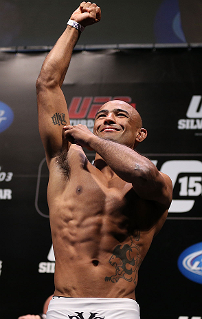 RIO DE JANEIRO, BRAZIL - OCTOBER 12:  Sergio Moraes weighs in during the UFC 153 weigh in at HSBC Arena on October 12, 2012 in Rio de Janeiro, Brazil.  (Photo by Josh Hedges/Zuffa LLC/Zuffa LLC via Getty Images)