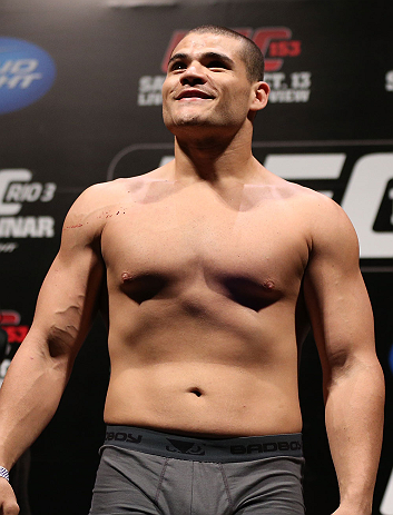 RIO DE JANEIRO, BRAZIL - OCTOBER 12:  Wagner Prado weighs in during the UFC 153 weigh in at HSBC Arena on October 12, 2012 in Rio de Janeiro, Brazil.  (Photo by Josh Hedges/Zuffa LLC/Zuffa LLC via Getty Images)