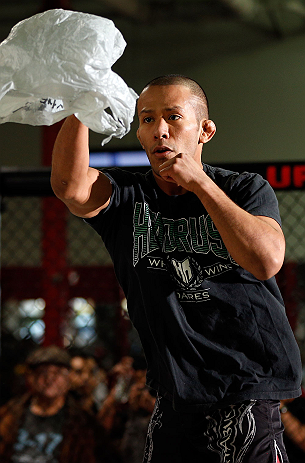 TORRANCE, CA - FEBRUARY 20: Ivan Menjivar conducts an open training session for fans and media at the UFC Gym on February 20, 2013 in Torrance, California. (Photo by Josh Hedges/Zuffa LLC/Zuffa LLC via Getty Images)