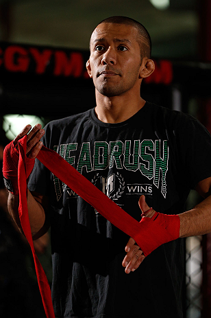 TORRANCE, CA - FEBRUARY 20:  Ivan Menjivar conducts an open training session for fans and media at the UFC Gym on February 20, 2013 in Torrance, California.  (Photo by Josh Hedges/Zuffa LLC/Zuffa LLC via Getty Images)