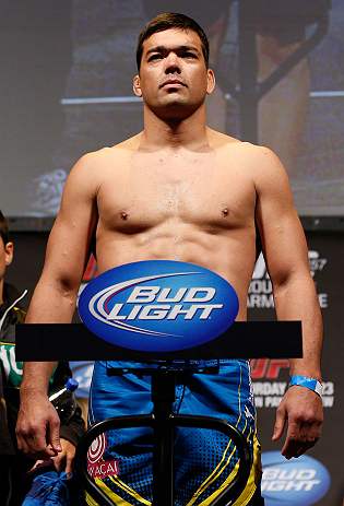 ANAHEIM, CA - FEBRUARY 22:  Lyoto Machida weighs in during the UFC 157 weigh-in at Honda Center on February 22, 2013 in Anaheim, California.  (Photo by Josh Hedges/Zuffa LLC/Zuffa LLC via Getty Images)