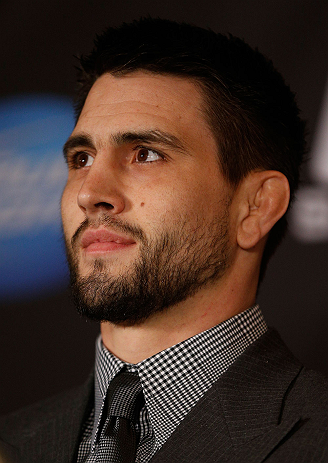 MONTREAL, QC - MARCH 14:  Carlos Condit interacts with media during the final press conference ahead of his UFC 158 bout at Bell Centre on March 14, 2013 in Montreal, Quebec, Canada.  (Photo by Josh Hedges/Zuffa LLC/Zuffa LLC via Getty Images)
