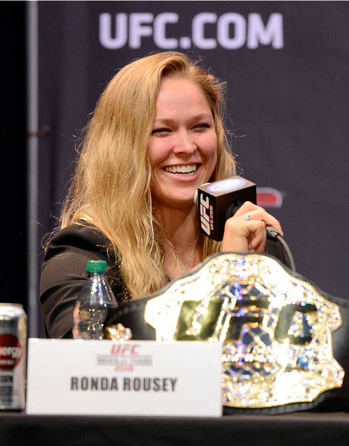 UFC women's bantamweight champion Ronda Rousey UFC women's bantamweight champion Ronda Rousey