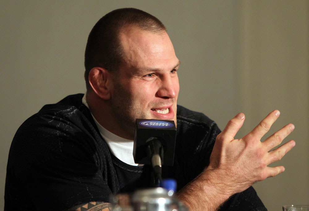 CHICAGO, IL - JANUARY 26: Jon-Olav Einemo attends the UFC on FOX press conference at the W Hotel on January 26, 2012 in Chicago, Illinois. (Photo by Josh Hedges/Zuffa LLC/Zuffa LLC via Getty Images) *** Local Caption *** Jon-Olav Einemo