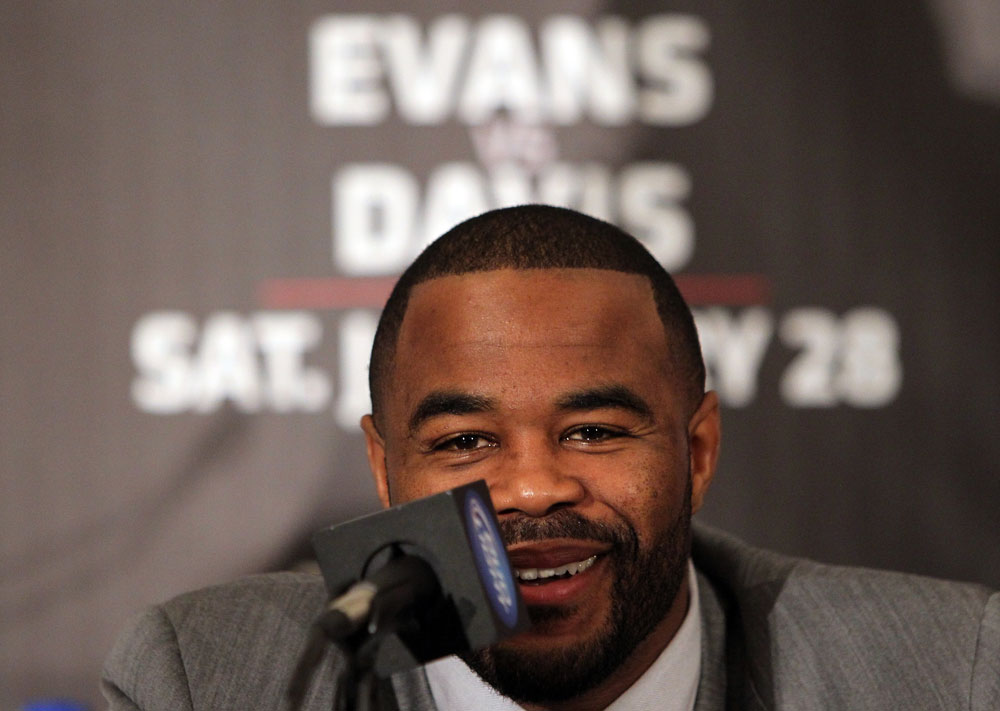 CHICAGO, IL - JANUARY 26: Rashad Evans attends the UFC on FOX press conference at the W Hotel on January 26, 2012 in Chicago, Illinois. (Photo by Josh Hedges/Zuffa LLC/Zuffa LLC via Getty Images) *** Local Caption *** Rashad Evans