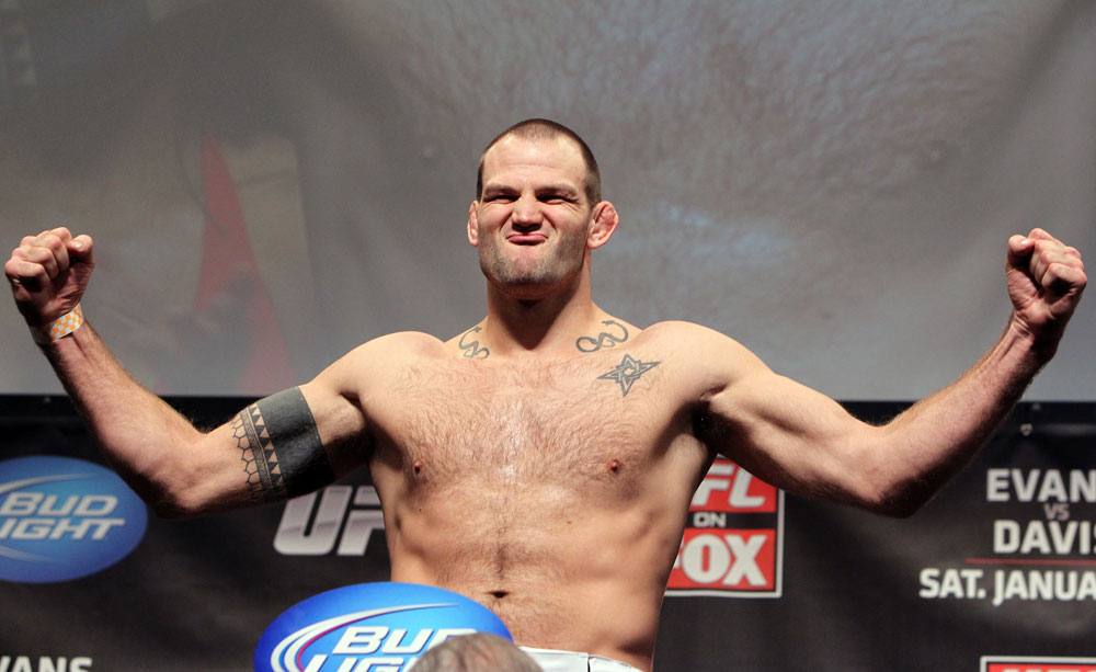 CHICAGO, IL - JANUARY 27: Jon-Olav Einemo weighs in during the UFC on FOX official weigh in at the Chicago Theatre on January 27, 2012 in Chicago, Illinois. (Photo by Josh Hedges/Zuffa LLC/Zuffa LLC via Getty Images) *** Local Caption *** Jon-Olav Einemo