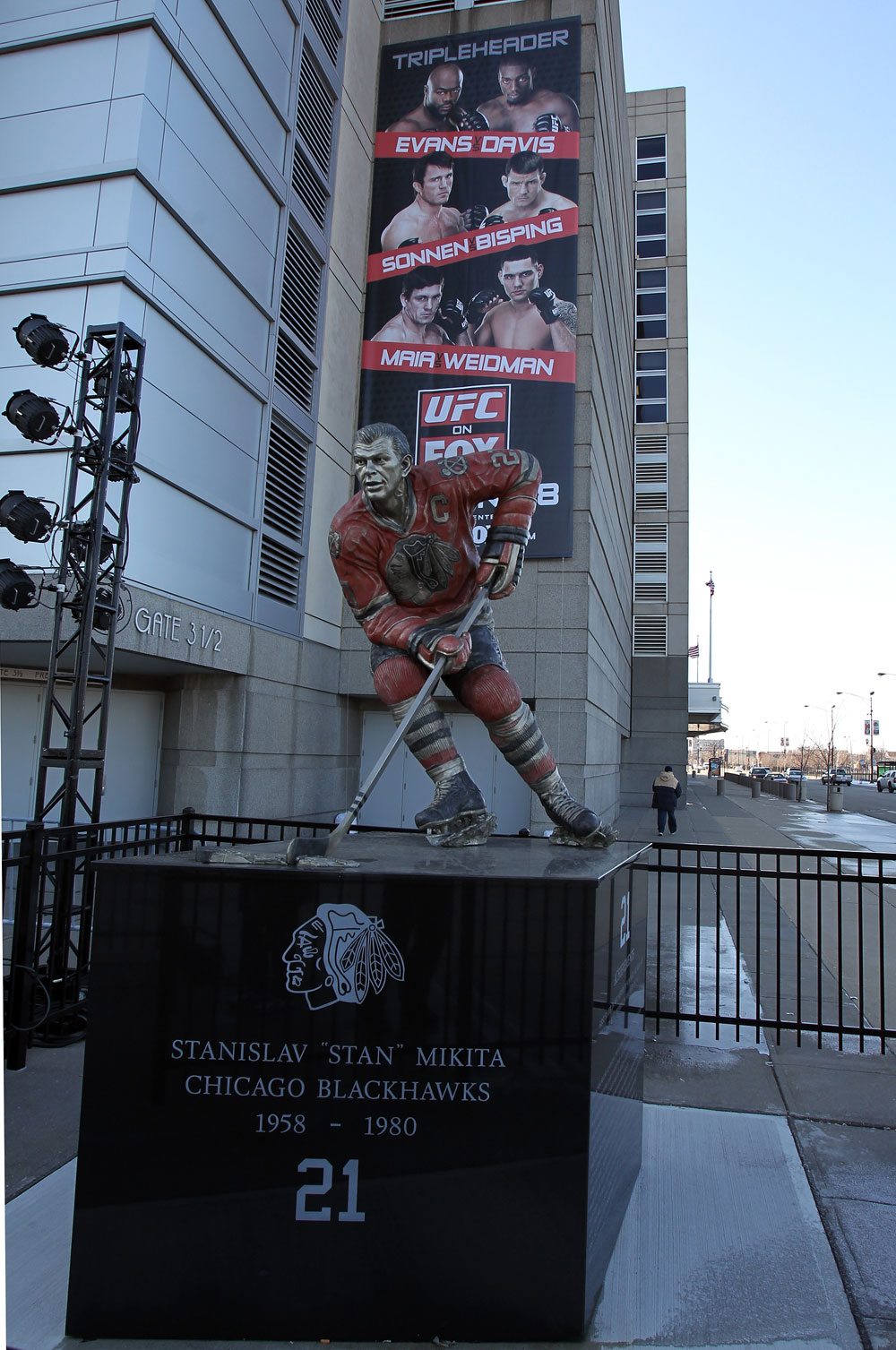 CHICAGO, IL - JANUARY 28:  A general view of the outside of the arena before the UFC on FOX event at United Center on January 28, 2012 in Chicago, Illinois.  (Photo by Josh Hedges/Zuffa LLC/Zuffa LLC via Getty Images)