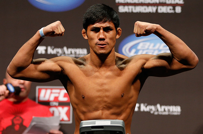 SEATTLE, WA - DECEMBER 07:  Nam Phan weighs in during the official UFC on FOX weigh in on December 7, 2012 at Key Arena in Seattle, Washington.  (Photo by Josh Hedges/Zuffa LLC/Zuffa LLC via Getty Images)