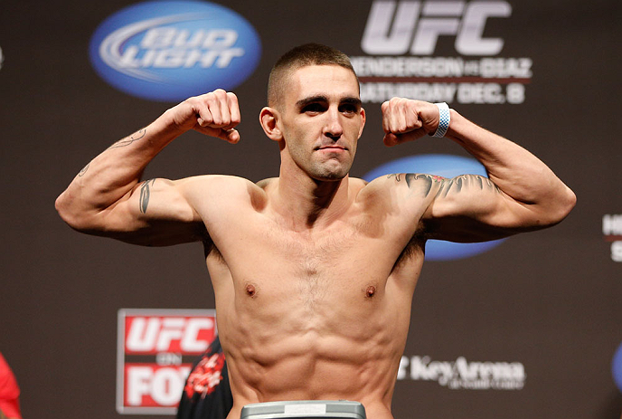 SEATTLE, WA - DECEMBER 07:  Joe Proctor weighs in during the official UFC on FOX weigh in on December 7, 2012 at Key Arena in Seattle, Washington.  (Photo by Josh Hedges/Zuffa LLC/Zuffa LLC via Getty Images)