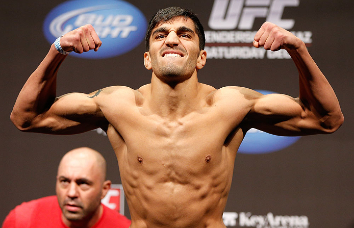 SEATTLE, WA - DECEMBER 07:  Ramsey Nijem weighs in during the official UFC on FOX weigh in on December 7, 2012 at Key Arena in Seattle, Washington.  (Photo by Josh Hedges/Zuffa LLC/Zuffa LLC via Getty Images)