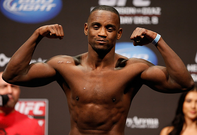SEATTLE, WA - DECEMBER 07:  Yves Edwards weighs in during the official UFC on FOX weigh in on December 7, 2012 at Key Arena in Seattle, Washington.  (Photo by Josh Hedges/Zuffa LLC/Zuffa LLC via Getty Images)