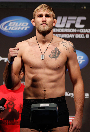 SEATTLE, WA - DECEMBER 07:  Alexander Gustafsson weighs in during the official UFC on FOX weigh in on December 7, 2012 at Key Arena in Seattle, Washington.  (Photo by Josh Hedges/Zuffa LLC/Zuffa LLC via Getty Images)