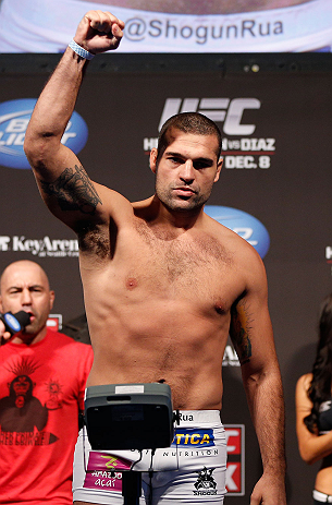 SEATTLE, WA - DECEMBER 07:  Mauricio "Shogun" Rua weighs in during the official UFC on FOX weigh in on December 7, 2012 at Key Arena in Seattle, Washington.  (Photo by Josh Hedges/Zuffa LLC/Zuffa LLC via Getty Images)