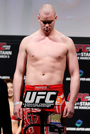 SAITAMA, JAPAN - MARCH 02: Stefan Struve weighs in during the UFC on FUEL TV weigh-in at Saitama Super Arena on March 2, 2013 in Saitama, Japan. (Photo by Josh Hedges/Zuffa LLC/Zuffa LLC via Getty Images)