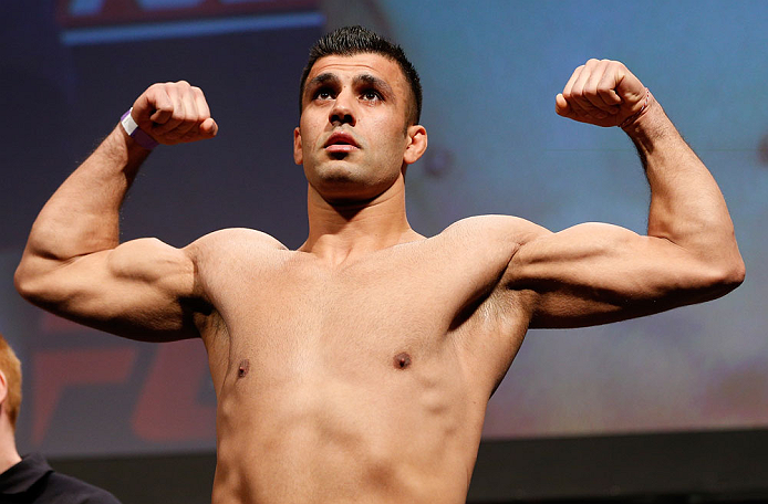 STOCKHOLM, SWEDEN - APRIL 05:  Besam Yousef weighs in during the UFC weigh-in at the Ericsson Globe Arena on April 5, 2013 in Stockholm, Sweden.  (Photo by Josh Hedges/Zuffa LLC/Zuffa LLC via Getty Images)