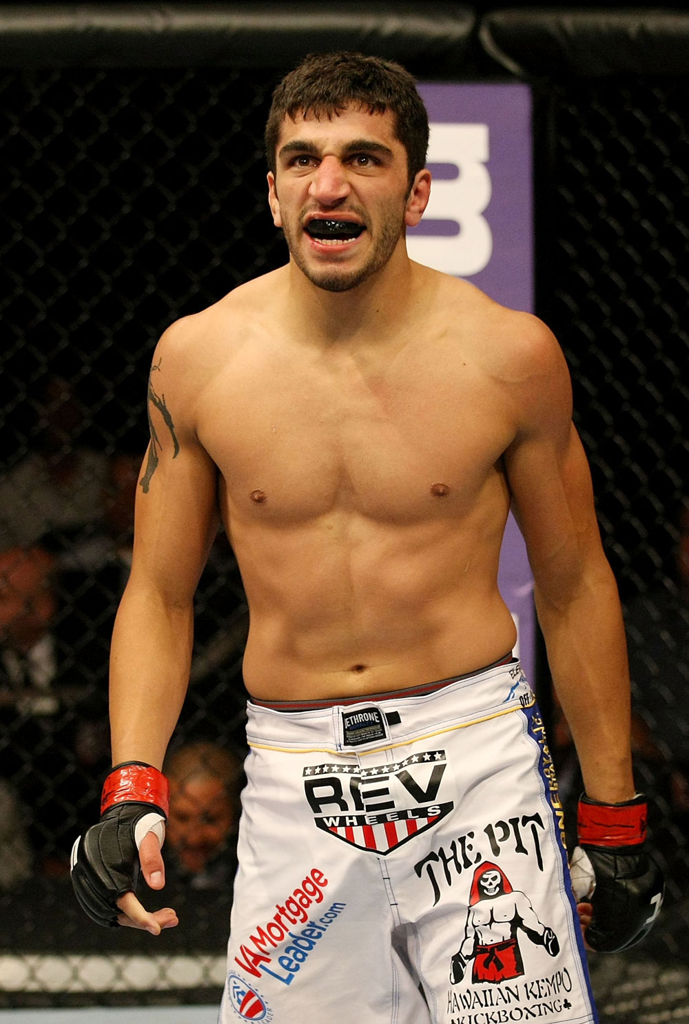 ATLANTIC CITY, NJ - JUNE 22:  Ramsey Nijem celebrates his TKO win over C.J. Keith (not pictured) in a lightweight bout during UFC on FX 4 at Revel Casino on June 22, 2012 in Atlantic City, New Jersey.  (Photo by Nick Laham/Zuffa LLC/Zuffa LLC)