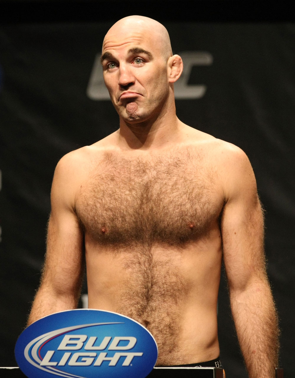 ATLANTIC CITY, NJ - JUNE 21:  Brian Ebersole makes weight during the UFC on FX official weigh in at Revel Casino on June 21, 2012 in Atlantic City, New Jersey.  (Photo by Nick Laham/Zuffa LLC/Zuffa LLC via Getty Images)
