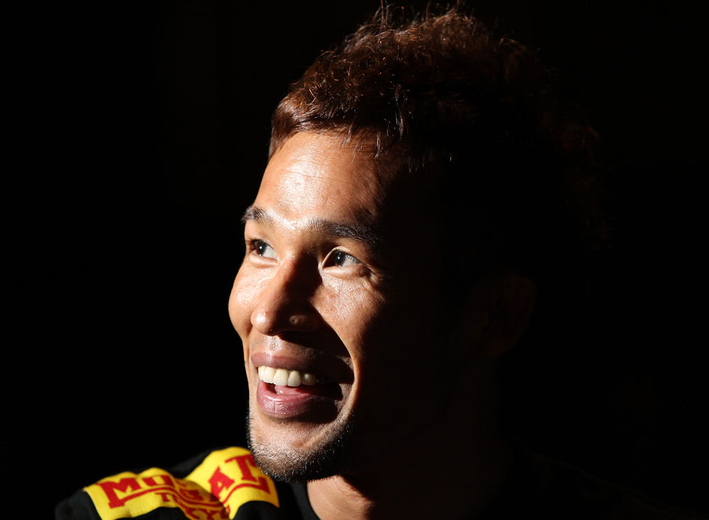 SYDNEY, AUSTRALIA - FEBRUARY 28: Yasuhiro Urushitani works out for the media during the UFC on FX open workouts at the Star Casino on February 28, 2012 in Sydney, Australia. (Photo by Josh Hedges/Zuffa LLC/Zuffa LLC via Getty Images) *** Local Caption *** Yasuhiro Urushitani