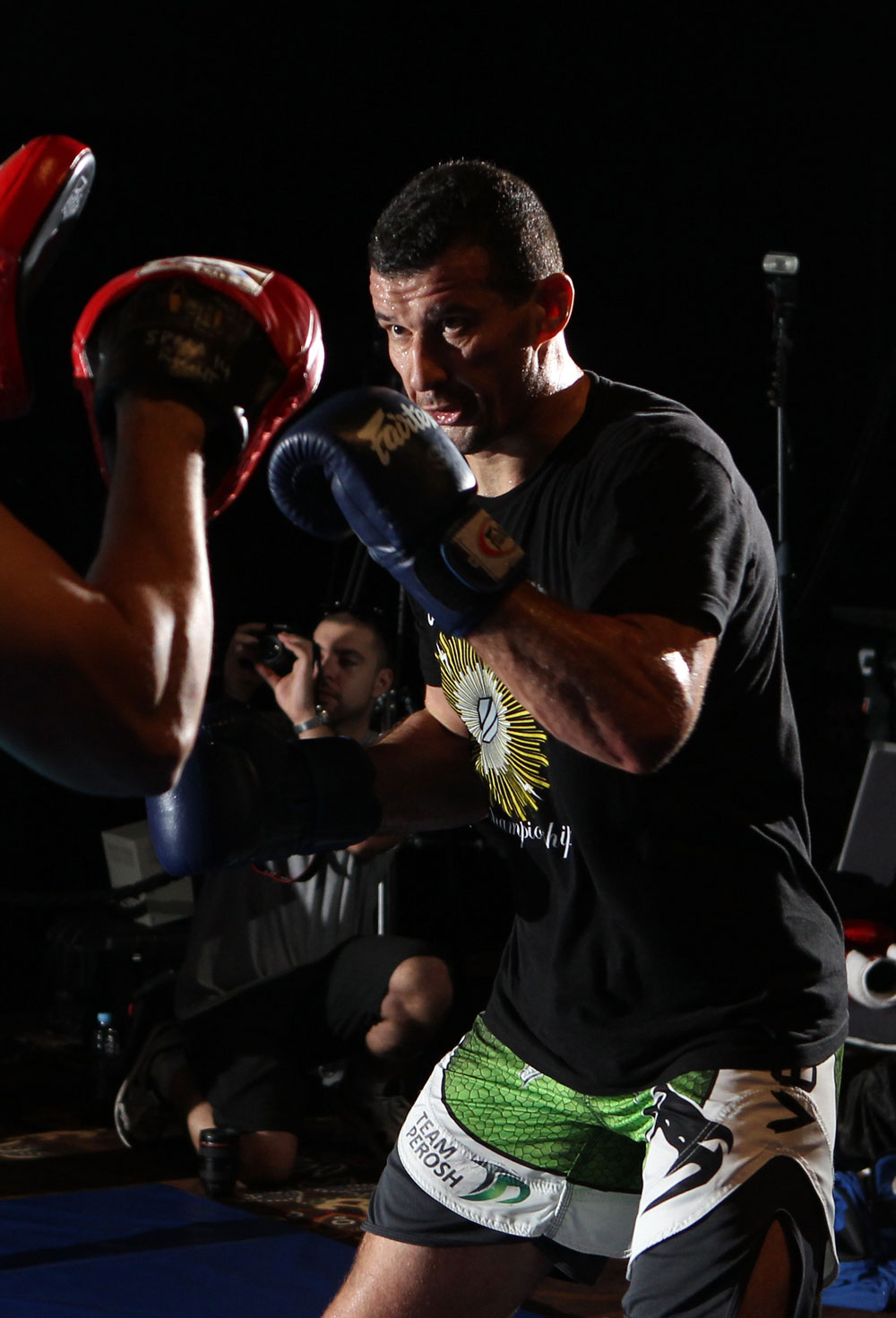 SYDNEY, AUSTRALIA - FEBRUARY 28: Anthony Perosh works out for the media during the UFC on FX open workouts at the Star Casino on February 28, 2012 in Sydney, Australia. (Photo by Josh Hedges/Zuffa LLC/Zuffa LLC via Getty Images) *** Local Caption *** Anthony Perosh