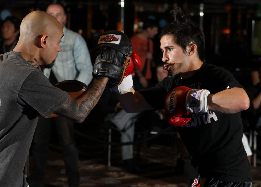 SYDNEY, AUSTRALIA - FEBRUARY 28: Ian McCall works out for the media during the UFC on FX open workouts at the Star Casino on February 28, 2012 in Sydney, Australia. (Photo by Josh Hedges/Zuffa LLC/Zuffa LLC via Getty Images) *** Local Caption *** Ian McCall