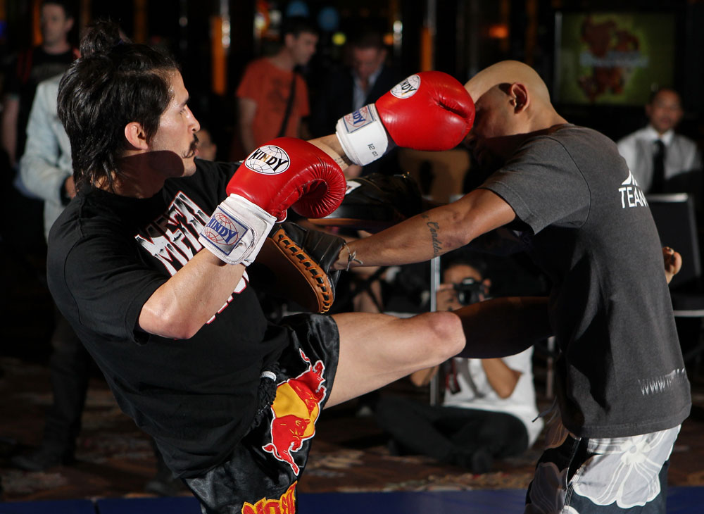 SYDNEY, AUSTRALIA - FEBRUARY 28: Ian McCall works out for the media during the UFC on FX open workouts at the Star Casino on February 28, 2012 in Sydney, Australia. (Photo by Josh Hedges/Zuffa LLC/Zuffa LLC via Getty Images) *** Local Caption *** Ian McCall