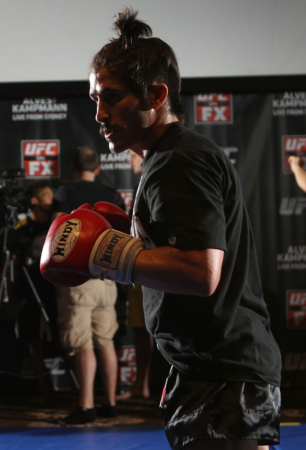 SYDNEY, AUSTRALIA - FEBRUARY 28: Ian McCall works out for the media during the UFC on FX open workouts at the Star Casino on February 28, 2012 in Sydney, Australia. (Photo by Josh Hedges/Zuffa LLC/Zuffa LLC via Getty Images) *** Local Caption *** Ian McCall