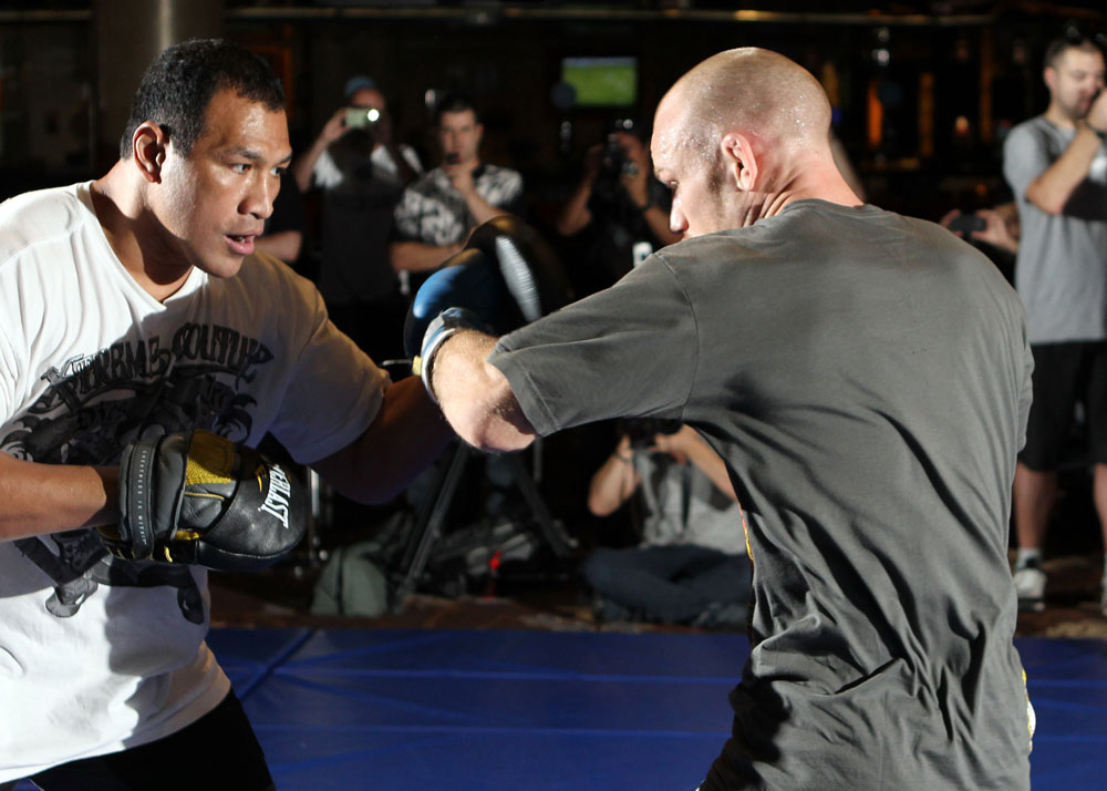SYDNEY, AUSTRALIA - FEBRUARY 28: Martin Kampmann works out for the media during the UFC on FX open workouts at the Star Casino on February 28, 2012 in Sydney, Australia. (Photo by Josh Hedges/Zuffa LLC/Zuffa LLC via Getty Images) *** Local Caption *** Martin Kampmann