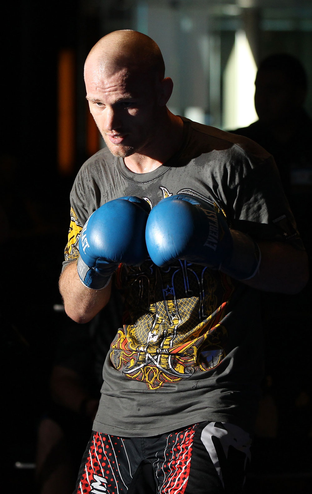 SYDNEY, AUSTRALIA - FEBRUARY 28: Martin Kampmann works out for the media during the UFC on FX open workouts at the Star Casino on February 28, 2012 in Sydney, Australia. (Photo by Josh Hedges/Zuffa LLC/Zuffa LLC via Getty Images) *** Local Caption *** Martin Kampmann
