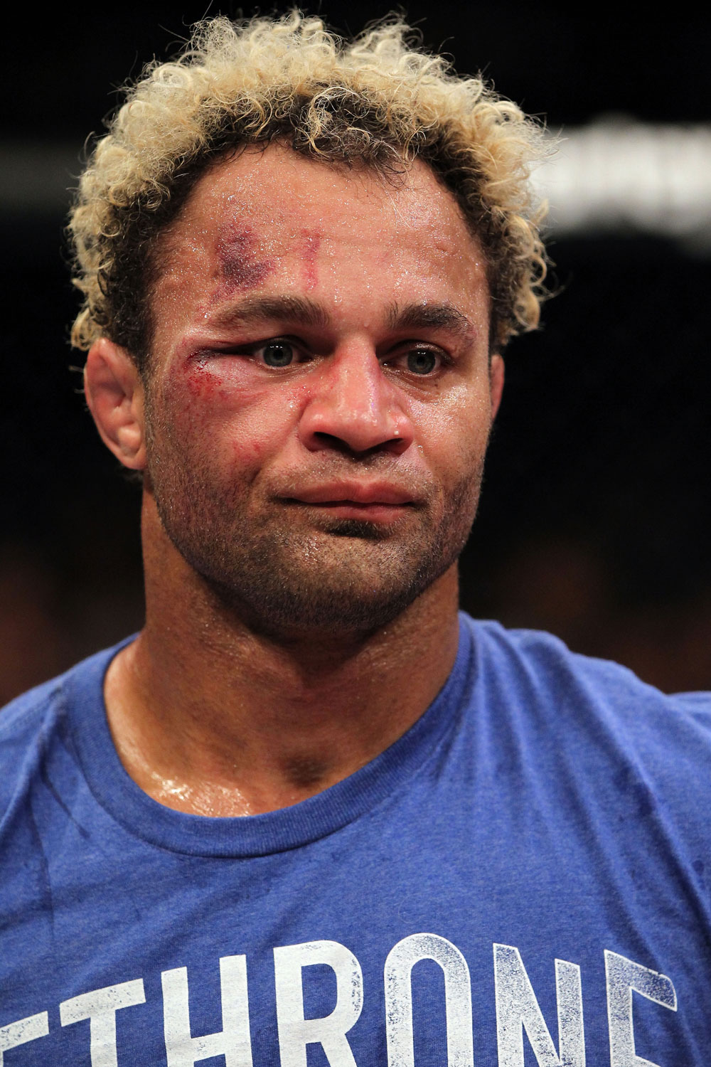 EAST RUTHERFORD, NJ - MAY 05: Josh Koscheck looks on after being defeated by Johny Hendricks in thier Welterweight bout at Izod Center on May 5, 2012 in East Rutherford, New Jersey. (Photo by Josh Hedges/Zuffa LLC/Zuffa LLC via Getty Images)